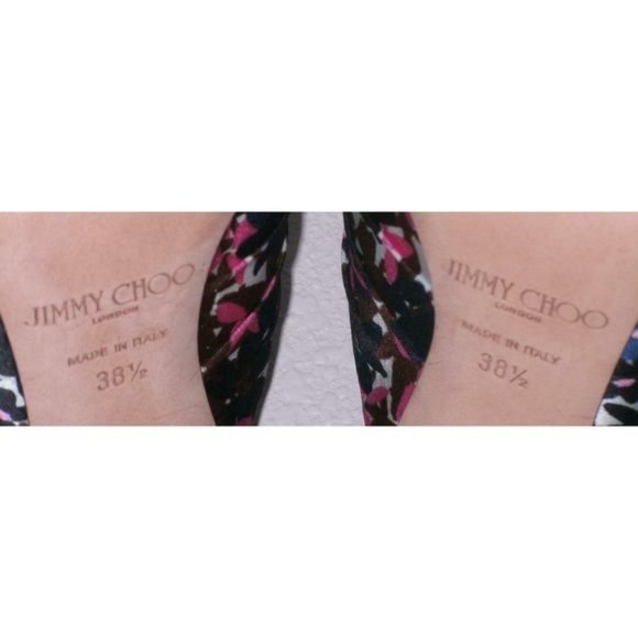 Jimmy Choo Keely Satin Floral Slide Sandal 38.5 - Picture 7 of 10